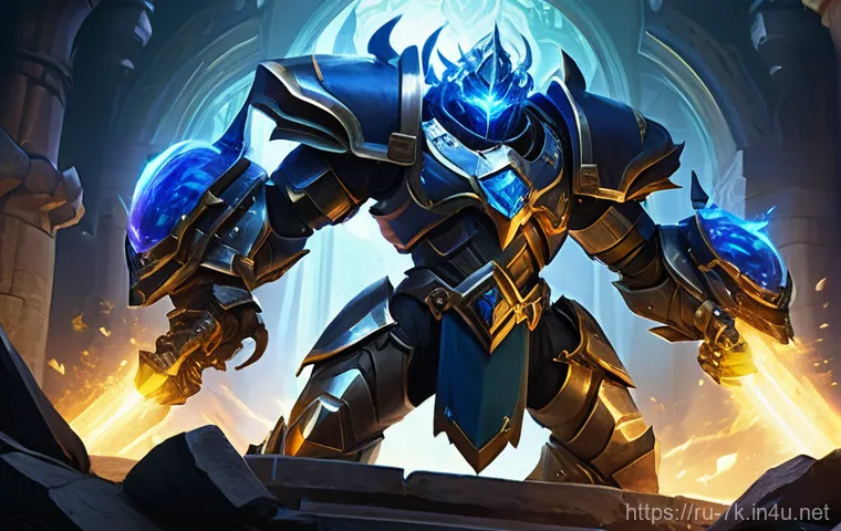 세븐나이츠 모험 모드 공략 - **A highly detailed illustration of a balanced combat team from "Seven Knights Idle Adventure" engag...
